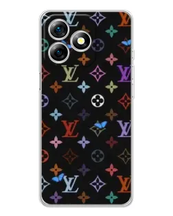 Чехол для Ulefone Note 18 Pro с картинкой «Цветная монограмма LV»