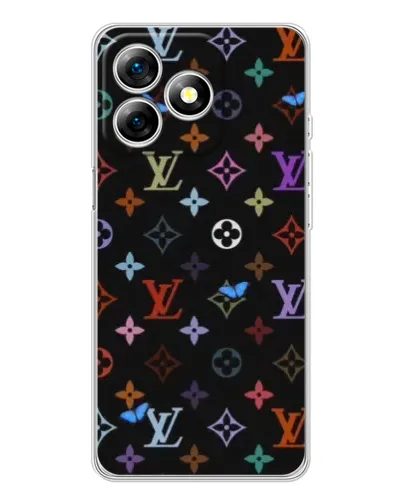 Чехол для Ulefone Note 18 Pro с картинкой «Цветная монограмма LV» Чехол для Ulefone Note 18 Pro с картинкой «Цветная монограмма LV»