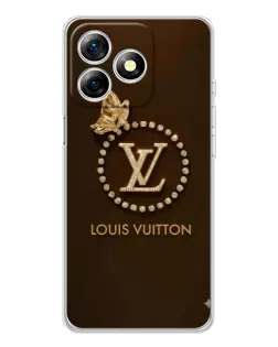 Чехол для Ulefone Note 18 Pro с картинкой «LV — золотая печать»