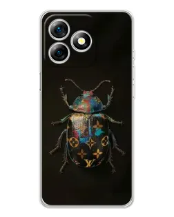 Чехол для Ulefone Note 18 Pro с картинкой «LV — мраморный принт»