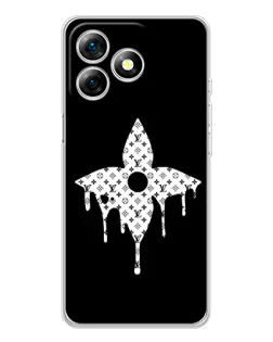 Чехол для Ulefone Note 18 Pro с картинкой «Цветочная монограмма»