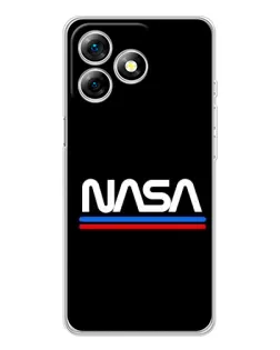 Чехол для Ulefone Note 18 Pro с картинкой «NASA — классика Red Blue» Чехол для Ulefone Note 18 Pro с картинкой «NASA — классика Red Blue»