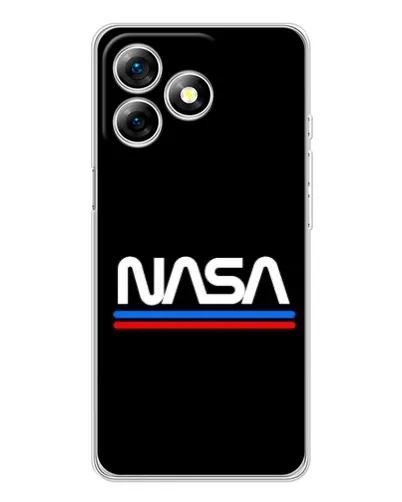 Чехол для Ulefone Note 18 Pro с картинкой «NASA — классика Red Blue» Чехол для Ulefone Note 18 Pro с картинкой «NASA — классика Red Blue»