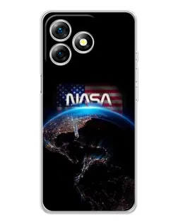 Чехол для Ulefone Note 18 Pro с картинкой «Земля из космоса NASA»