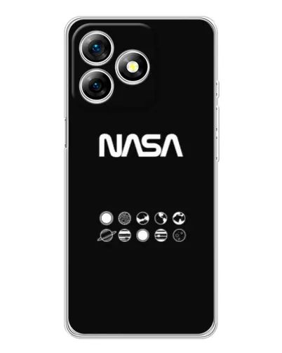 Чехол для Ulefone Note 18 Pro с картинкой «NASA — технический принт» Чехол для Ulefone Note 18 Pro с картинкой «NASA — технический принт»