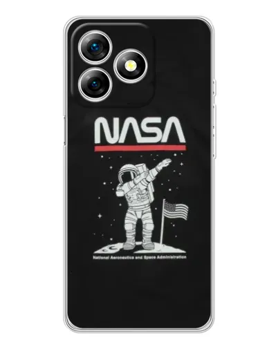 Чехол для Ulefone Note 18 Pro с картинкой «NASA — шагаем по Луне» Чехол для Ulefone Note 18 Pro с картинкой «NASA — шагаем по Луне»