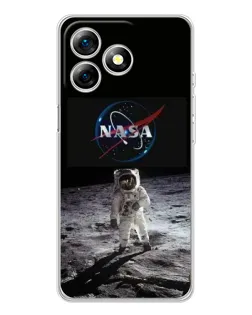 Чехол для Ulefone Note 18 Pro с картинкой «Астронавт на Луне»