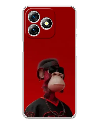 Чехол для Ulefone Note 18 Pro с картинкой «Bored Ape в красном» Чехол для Ulefone Note 18 Pro с картинкой «Bored Ape в красном»