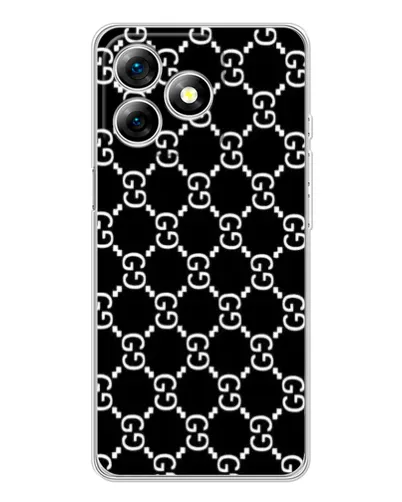 Чехол для Ulefone Note 18 Pro с картинкой «Gucci — сетчатый паттерн»