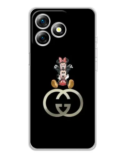 Чехол для Ulefone Note 18 Pro с картинкой «Минни Маус на лого»