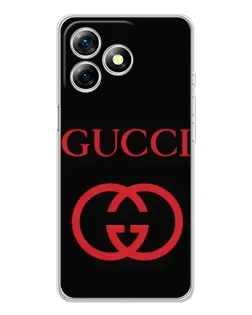 Чехол для Ulefone Note 18 Pro с картинкой «Gucci — красный логотип»