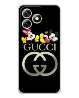 Чехол для Ulefone Note 18 Pro с картинкой «Gucci — герои Disney»