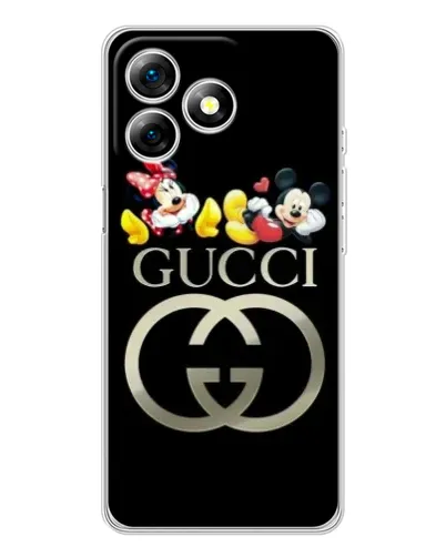 Чехол для Ulefone Note 18 Pro с картинкой «Gucci — герои Disney»