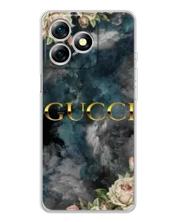Чехол для Ulefone Note 18 Pro с картинкой «Абстрактные цветы Gucci»