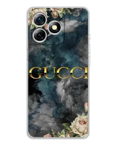 Чехол для Ulefone Note 18 Pro с картинкой «Абстрактные цветы Gucci»