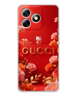 Чехол для Ulefone Note 18 Pro с картинкой «Gucci — золотой сад»