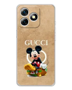 Чехол для Ulefone Note 18 Pro с картинкой «Микки Маус Gucci — крафт»