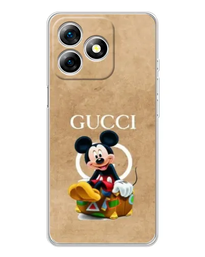 Чехол для Ulefone Note 18 Pro с картинкой «Микки Маус Gucci — крафт»