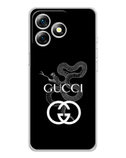 Чехол для Ulefone Note 18 Pro с картинкой «Gucci — серебряная змея»