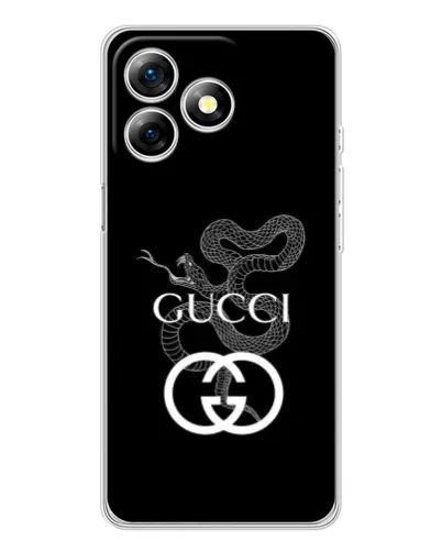 Чехол для Ulefone Note 18 Pro с картинкой «Gucci — серебряная змея»