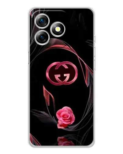 Чехол для Ulefone Note 18 Pro с картинкой «Gucci — неоновая роза»