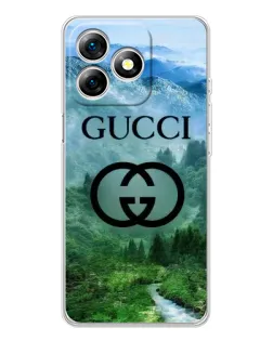 Чехол для Ulefone Note 18 Pro с картинкой «Gucci — горный пейзаж»