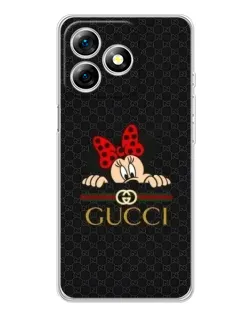 Чехол для Ulefone Note 18 Pro с картинкой «Минни Маус Gucci — черный»