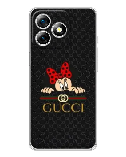 Чехол для Ulefone Note 18 Pro с картинкой «Минни Маус Gucci — черный»