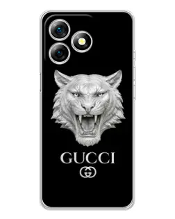 Чохол для Ulefone Note 18 Pro з картинкою «Gucci — срібний лев»