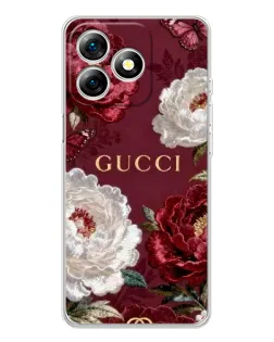 Чохол для Ulefone Note 18 Pro з картинкою «Gucci — бордові троянди»