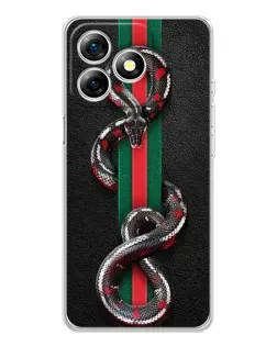 Чохол для Ulefone Note 18 Pro з картинкою «Gucci — змія на смузі»