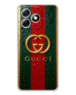 Чохол для Ulefone Note 18 Pro з картинкою «Gucci — фірмова смуга та золото»