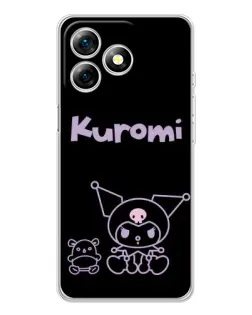 Чехол для Ulefone Note 18 Pro с картинкой «Kuromi — черный минимализм» Чехол для Ulefone Note 18 Pro с картинкой «Kuromi — черный минимализм»
