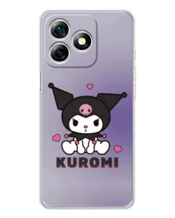 Чехол для Ulefone Note 18 Pro с картинкой «Kuromi — фиолетовый арт»