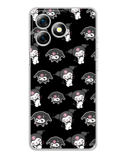 Чехол для Ulefone Note 18 Pro с картинкой «Черный паттерн Kuromi» Чехол для Ulefone Note 18 Pro с картинкой «Черный паттерн Kuromi»