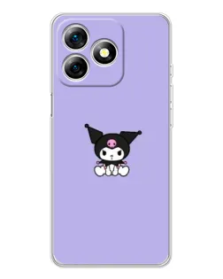 Чехол для Ulefone Note 18 Pro с картинкой «Kuromi — фиолетовый минимализм»