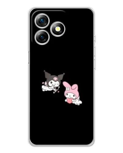 Чехол для Ulefone Note 18 Pro с картинкой «My Melody и Kuromi» Чехол для Ulefone Note 18 Pro с картинкой «My Melody и Kuromi»