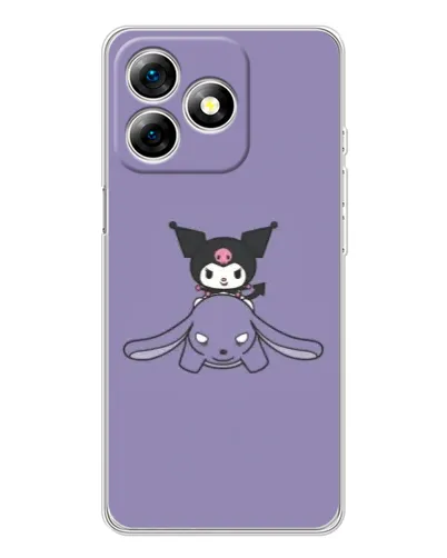 Чехол для Ulefone Note 18 Pro с картинкой «Kuromi на лиловом фоне» Чехол для Ulefone Note 18 Pro с картинкой «Kuromi на лиловом фоне»