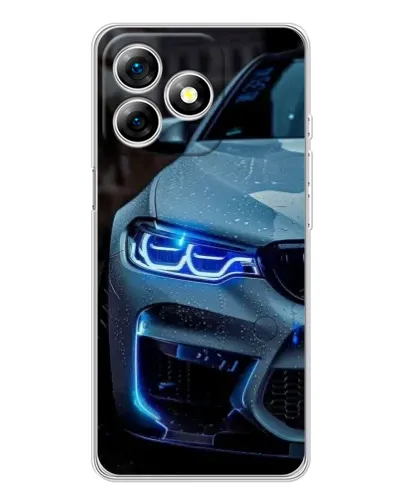 Чехол для Ulefone Note 18 Pro с картинкой «Взгляд BMW с синими фарами»