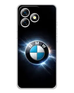 Чехол для Ulefone Note 18 Pro с картинкой «BMW — неоновое сияние»