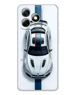 Чехол для Ulefone Note 18 Pro с картинкой «Вид сверху — BMW M»