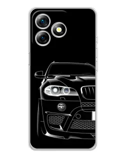 Чехол для Ulefone Note 18 Pro с картинкой «Темный силуэт BMW»