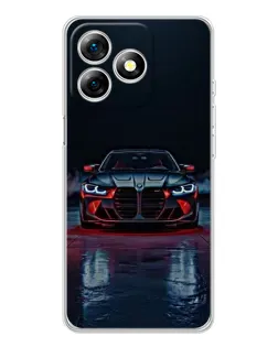 Чехол для Ulefone Note 18 Pro с картинкой «BMW на мокрой дороге»