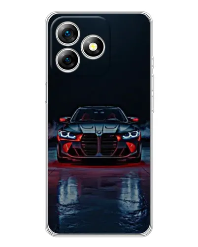 Чехол для Ulefone Note 18 Pro с картинкой «BMW на мокрой дороге»