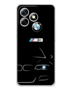 Чехол для Ulefone Note 18 Pro с картинкой «Минималистичный принт BMW M3»
