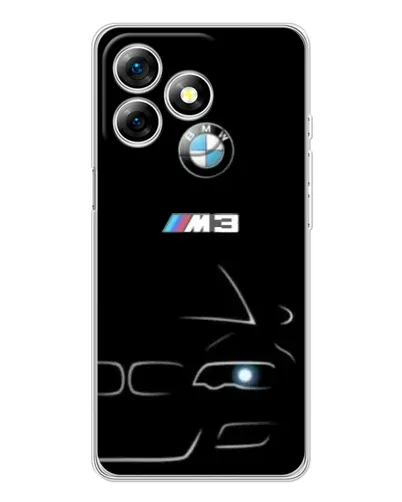 Чехол для Ulefone Note 18 Pro с картинкой «Минималистичный принт BMW M3»