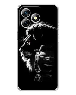 Чехол для Ulefone Note 18 Pro с картинкой «BMW и лев»