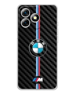 Чехол для Ulefone Note 18 Pro с картинкой «Эмблема BMW и карбон»