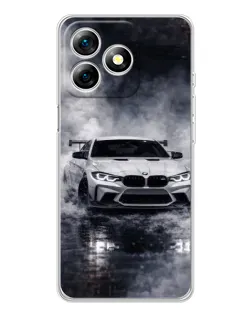 Чехол для Ulefone Note 18 Pro с картинкой «BMW сквозь туман»