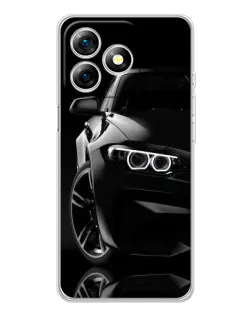 Чохол для Ulefone Note 18 Pro з картинкою «Чорна BMW — профіль»